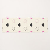 Cute Eenvoudig Hartpatroon Yogamat (Achterkant (horizontaal))