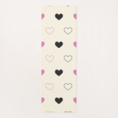 Cute Eenvoudig Hartpatroon Yogamat (Achterkant)