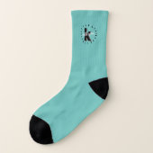 Cute Eenvoudige Initiaal Met Monogram Sokken (Links - buitenkant)