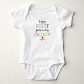 Cute Eerste Vaderdag Baby Bodysuit (Voorkant)