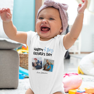 Cute Eerste Vaderdag Baby Onesie Romper