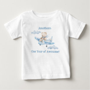 Cute Eerste Verjaardag Teddybeer T-Shirt