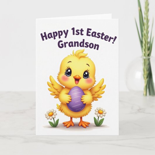 Cute Eerste Verjaardagskaart Kaart (Voorkant)
