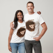 Cute egel die kan worden gepersonalizeerd op shirt (Unisex)