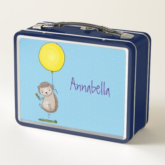 Cute egel en ballonpatroon van cartoon (Achterkant)
