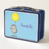 Cute egel en ballonpatroon van cartoon (Voorkant)