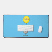 Cute egel en ballonpatroon van cartoon bureaumat (Keyboard & Muis)