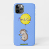 Cute egel en ballonpatroon van cartoon Case-Mate iPhone case (Achterkant)