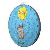 Cute egel en ballonpatroon van cartoon dartbord (Voorkant Rechts)