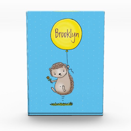 Cute egel en ballonpatroon van cartoon fotoblokken (Voorkant)