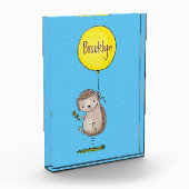 Cute egel en ballonpatroon van cartoon fotoblokken (Links)