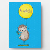 Cute egel en ballonpatroon van cartoon fotoplaat (voorkant)