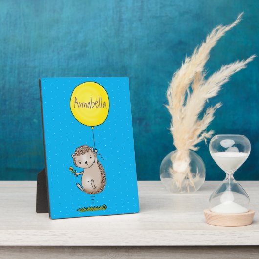 Cute egel en ballonpatroon van cartoon fotoplaat (Zijkant)