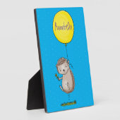 Cute egel en ballonpatroon van cartoon fotoplaat (Zijkant)