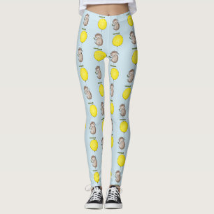 Cute egel en ballonpatroon van cartoon leggings