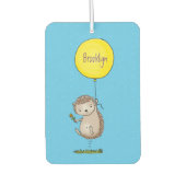 Cute egel en ballonpatroon van cartoon luchtverfrisser (Voorkant)