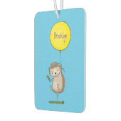 Cute egel en ballonpatroon van cartoon luchtverfrisser (Links)