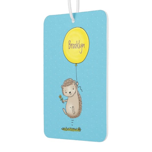 Cute egel en ballonpatroon van cartoon luchtverfrisser (Links)