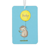 Cute egel en ballonpatroon van cartoon luchtverfrisser (Achterkant)