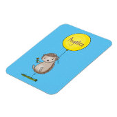 Cute egel en ballonpatroon van cartoon magneet (Linkerzijde)