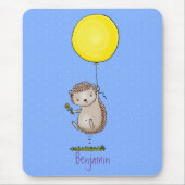 Cute egel en ballonpatroon van cartoon muismat (Voorkant)