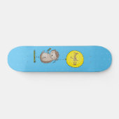 Cute egel en ballonpatroon van cartoon persoonlijk skateboard (Horizontaal)
