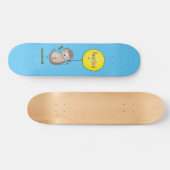 Cute egel en ballonpatroon van cartoon persoonlijk skateboard (Horizontaal)