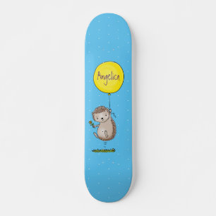 Cute egel en ballonpatroon van cartoon persoonlijk skateboard