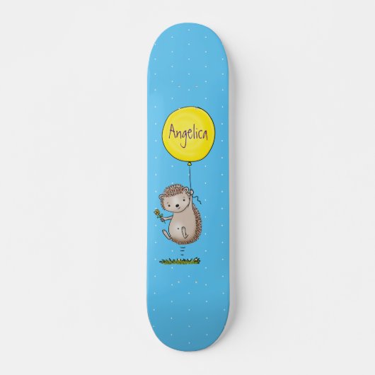 Cute egel en ballonpatroon van cartoon persoonlijk skateboard (Voorkant)