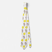 Cute egel en ballonpatroon van cartoon stropdas (Voorkant)