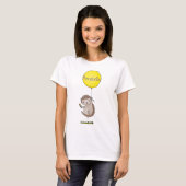 Cute egel en ballonpatroon van cartoon t-shirt (Voorkant volledig)