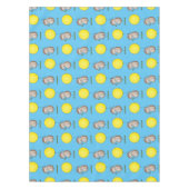 Cute egel en ballonpatroon van cartoon tafelkleed (Voorkant)