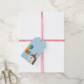 Cute Egel Feestpapier  Cadeaulabel (Met Touw)