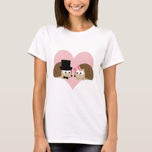 Cute Egel Koppel T-shirt (Voorkant)