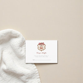 Cute Egeltje Baby Shower Luiers Raffle Informatiekaartje