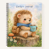 Cute Egeltje Persoonlijk Kinderdagboek Notitieboek (Voorkant)