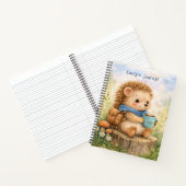 Cute Egeltje Persoonlijk Kinderdagboek Notitieboek (Binnen)