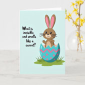 Cute Egg Creature Riddle Card Kaart (Gele Bloem)