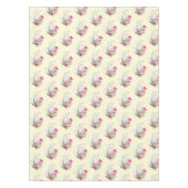 Cute Egg, Roze Flamingo & Bunny, Waterverf Tafelkleed (Voorkant)