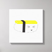 Cute egg Sushi Illustration Kawaii style Canvas Afdruk (Voorkant)