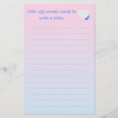 Cute Egg Writing Paper Briefpapier (Voorkant)