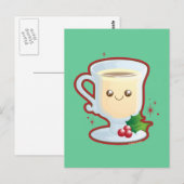 Cute Eggnog Briefkaart (Voorkant / Achterkant)