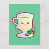 Cute Eggnog Briefkaart (Voorkant)
