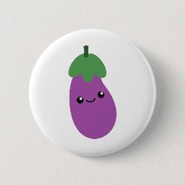 Cute Eggplant Ronde Button 5,7 Cm