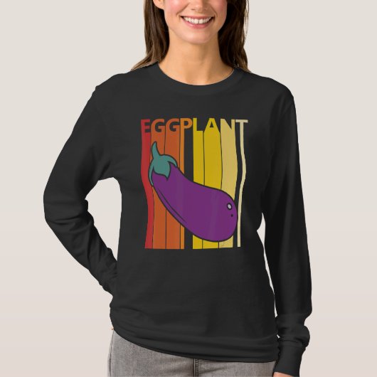 Cute Eggplant T-shirt (Voorkant)