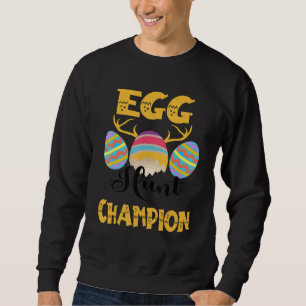 Cute Eggs Hunt Champion Happy Easter voor jongens Trui