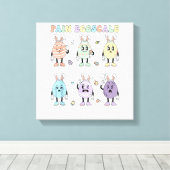 Cute Eieren Pijn Schaal Verpleegster Triage ICU Be Canvas Afdruk (Insitu (Houten vloer))