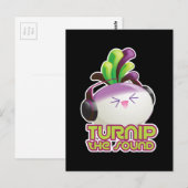 Cute Electronic Dance Music Turnip Pun Briefkaart (Voorkant / Achterkant)