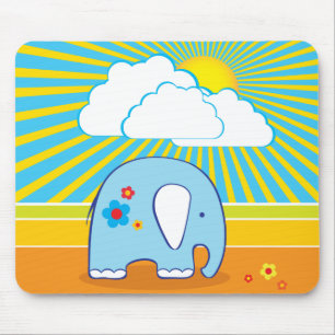 Cute Elefant Mousepad Muismat