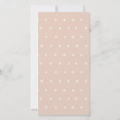 Cute Elegant Blush Blue Heart Rainbow Baby shower Bedankkaart (Achterkant)